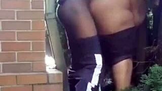 Thick Pastor's Wife Fucked Outdoors Near Church