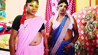 Desi Threesome Family Fucks With Telugu Dirty Talks!