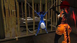 blue vixen gets used properly and lots in furry bdsm