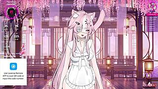 E-Girl Feels Ecstasy Squirting While Playing With Customizable Vtuber Model.