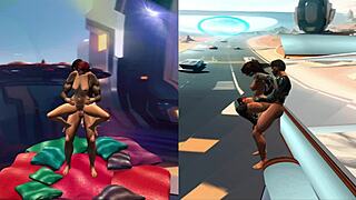 A couple indulges in their private fantasy creating a bubble of intimate pleasure