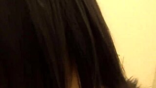 sneaking into the bathroom with this tight asian she deepthroats and swallows cum pov