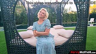 Pervymother classy step mother strips for stepson visual orgasm