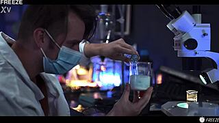 Mad scientist freeze-fucks young Matty Mila in lab 🥶