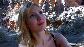 Myfirstpublic Naive Blonde Believes It's Glamour Shooting When She Sees Big Cock