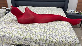 Ever wondered how tight pantyhose bondage stretches her limits?