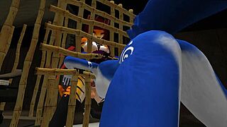 blue vixen gets used properly and lots in furry bdsm