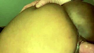White Cock Makes Ebony Milf Ass Jiggle