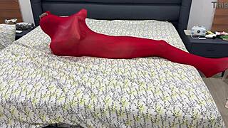 Ever wondered how tight pantyhose bondage stretches her limits?