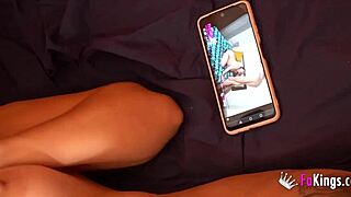 She Gets Fucked Doggystyle While Watching Herself On Cellphone