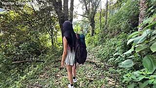 yenifer chacon's busty latina ass caught trespassing bends over for valentino roca's rough pussy pounding or cops get called.