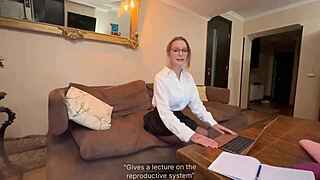 damn i failed biology cuz sexy teacher made me squirt all over pov