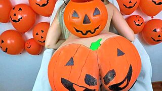 loira begs for that hard black cock halloween night