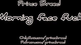 Thick ebony girlfriend takes my morning face fuck domination hard