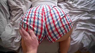 step sis finally rides my cock without pulling down shorts