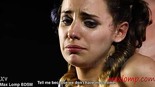 Petite Brunette Teen Babe Struggles As Kinky Submissive Slave In First BDSM Session