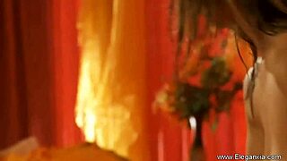 gorgeous blonde milf gives sensual massage