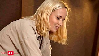 Loli Pop Skips Panties for Shaved Pussy Ride in Drawing Class Creampie Doggystyle