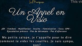 french femdom joi visio call jerks your cock with dirty commands