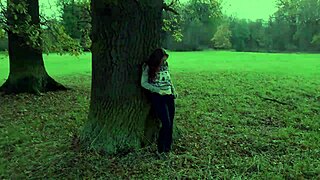 antonia sainz bares her boobs and pussy for public outdoor solo fun!