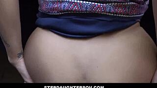 blonde averi brooks stuck in window gets family fucked pov by stepdad in taboo orgasm session