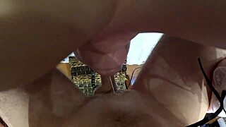 buttplug betty chokes on sloppy upside down facefuck pov cumshot