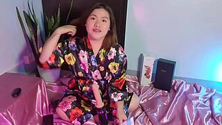 Hot Chubby Andrea Drips Huge Cum from Juicy Tight Pussy with Honeyplaybox