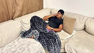 Stepmom Tricks Stepsons Huge Cock into Tight Pussy Fuck!