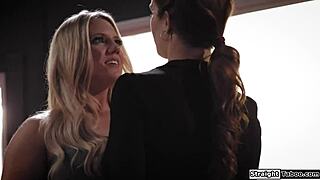 pi sneaks in and dives tongue-first into cheating wife's wet pussy