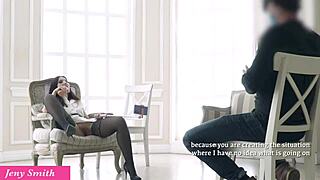 wanna know what jenys psychological experiment really was she stripped naked flashed her buttplug ass in the dark and teased him hard