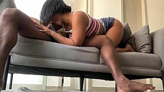 i treat my guests right with deepthroat blowjobs and face fucking from this amateur couple