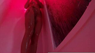 kendra cole slips into the steamy shower letting water cascade over her sexy skinny teen body as she teases every curve
