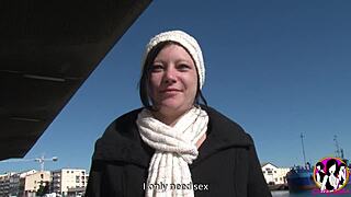 hot caro shows herself in public before intense outdoor session