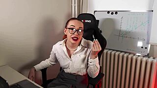 Hot Teacher Rides My Cock Doggystyle Moaning Rough Cowgirl Quickie