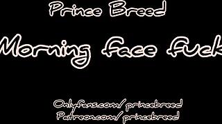 Thick ebony girlfriend takes my morning face fuck domination hard