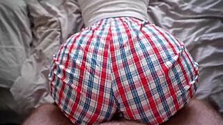 step sis finally rides my cock without pulling down shorts