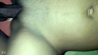 Sweetfuk18's fresh shaved black pussy takes outdoor monster cock creampie