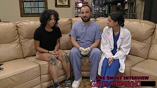 Doctor, check Nicole Luva's new scrubs in hospital fetish play?