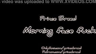 Thick ebony girlfriend takes my morning face fuck domination hard