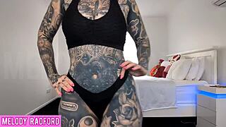 i try on micro bikini haul twerking my huge fake tits curvy ass tattooed bimbo