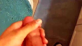 sexy tanned babe slaps big black cock toy around in solo masturbation compilation shower bed