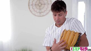 Rissa May's huge tits bounce during intense doggystyle pounding