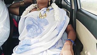 Beautiful Desi Bhabhi Wild Car Fuck Husband's Brother Dirty Telugu Talk