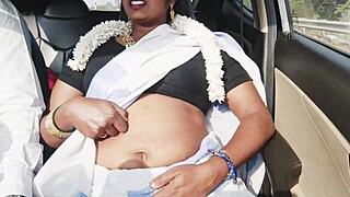 Beautiful Desi Bhabhi Wild Car Fuck Husband's Brother Dirty Telugu Talk