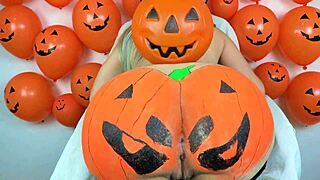 loira begs for that hard black cock halloween night