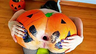 loira begs for that hard black cock halloween night