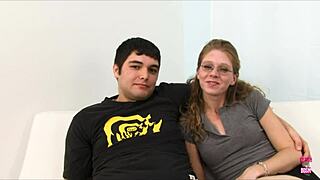 smoking brunette, watch her ride cock rough while bf stares in shock?