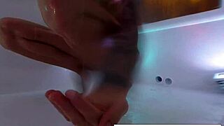 kendra cole slips into the steamy shower letting water cascade over her sexy skinny teen body as she teases every curve