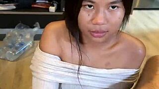 her cute asian mouth feels amazing sucking me until i explode inside
