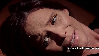 hot slave bound tight, pussy fucked deep and ass fingered hard...